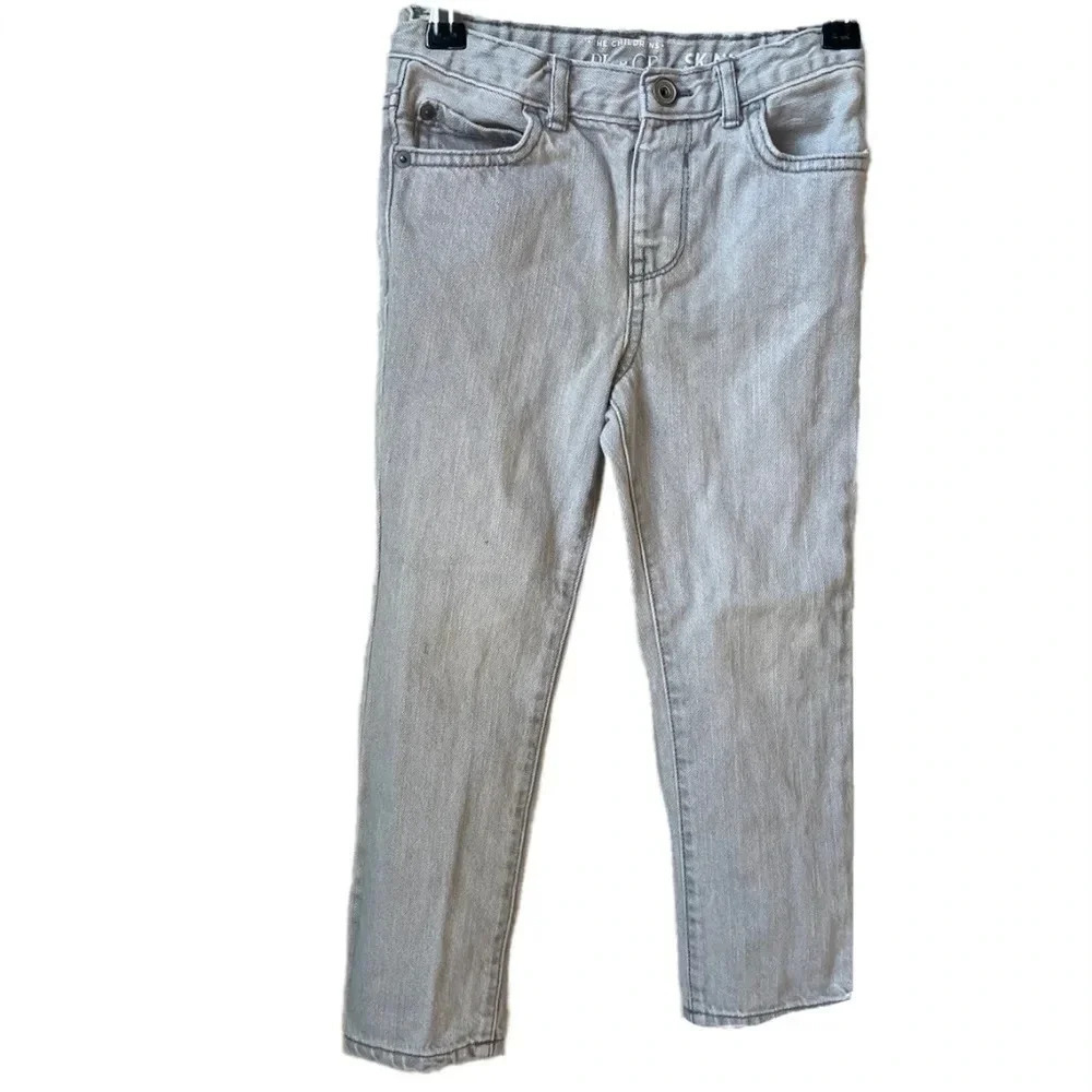 The Children’s Place Skinny 5T grey pants with snap closure & adjustable waist